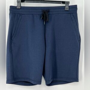32 DEGREES NAVY MENS GYM PERFORMANCE SHORTS DRAWSTRING WAIST, 2‎ ZIPPER POCKETS